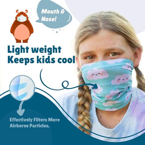 أقنعة الوجه Tub Cubby Bandanna للأطفال - 3 عبوات - للوالدين in Kuwait