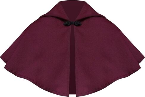 Cykxtees الفيكتوري القوطي عصر النهضة القرون الوسطى لوليتا Steampunk مقنعين Capelet المرأة الرجال قصيرة كيب عباءة in Saudi Arabia