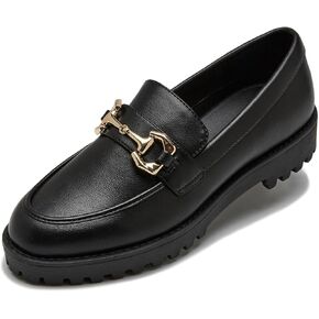 zmlc Women's Platform Loafers, Slip-On Flats Loafers Fashionable Everyday Wear, Casual Shoes for Women Soft Comfortable for Business Casual Size 6-11 in Kuwait