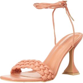 Cape Robbin Curve Sexy Woven High Heels for Women, Square Open Toe Shoes Heels in Saudi Arabia