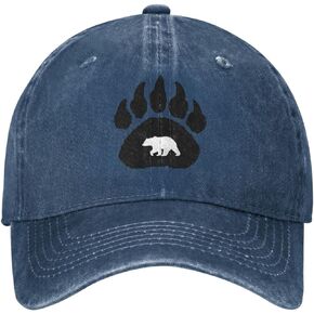 قبعة بيسبول للجنسين من Native American Bear Claw مصنوعة من القطن تناسب الرجال والنساء قبعة أبي قابلة للتعديل من قماش الدنيم المغسول