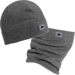 Turtle Fur Chelonia 150 Fleece Double-Layer Neck Warmer and Beanie, Charcoal in Kuwait