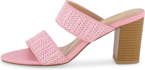 CUSHIONAIRE Women's Tosh two band heel sandal +Memory Foam and Wide Widths Available in Kuwait