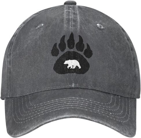 قبعة بيسبول للجنسين من Native American Bear Claw مصنوعة من القطن تناسب الرجال والنساء قبعة أبي قابلة للتعديل من قماش الدنيم المغسول in Kuwait