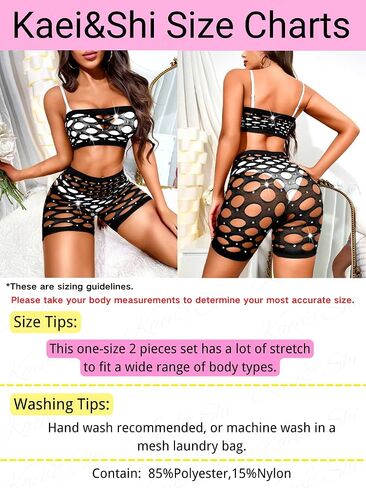 Kaei&Shi Glitter Rave Outfits, Rhinestone Mesh, Tube Top Set in Saudi Arabia