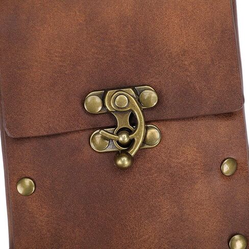 Belt Pouch Medieval bag, Renaissance Accessories, Vintage Leather Waist Bag Fanny Pack for Ren Faire Festival Costume Steampunk in Saudi Arabia