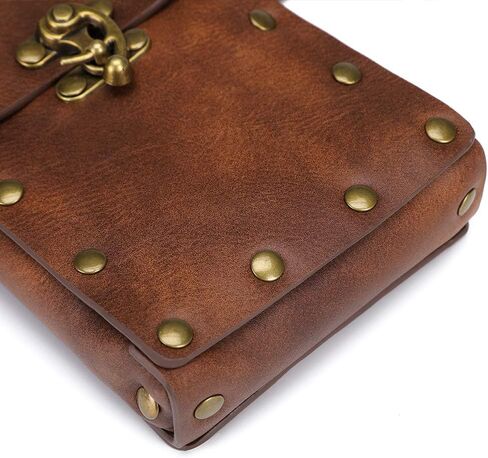 Belt Pouch Medieval bag, Renaissance Accessories, Vintage Leather Waist Bag Fanny Pack for Ren Faire Festival Costume Steampunk in Saudi Arabia