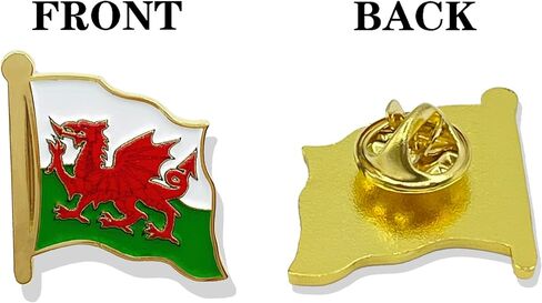 stidsds Welsh Flag Pin - Welsh Flags Pins Lapel Wales Flag Enamel Lapel Pin Men Women Suit & Waving Patriotic Metal Badge Souvenir Hat Backpacks Decoration(4 Pack) in Saudi Arabia