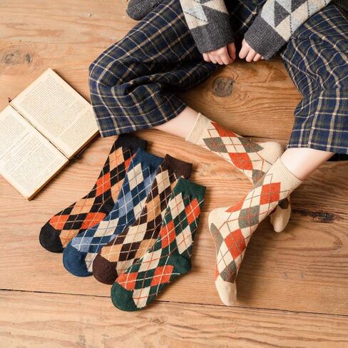Benefeet Sox المرأة جوارب من الصوف. الجوارب الحرارية خمر الشتاء الدافئة سميكة جوارب متماسكة التنزه مريح المقصورة الجوارب هدايا عيد الميلاد in Saudi Arabia