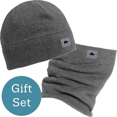 Turtle Fur Chelonia 150 Fleece Double-Layer Neck Warmer and Beanie, Charcoal in Kuwait
