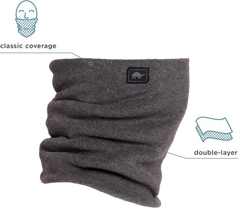 Turtle Fur Chelonia 150 Fleece Double-Layer Neck Warmer and Beanie, Charcoal in Kuwait