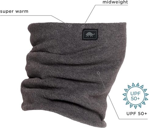 Turtle Fur Chelonia 150 Fleece Double-Layer Neck Warmer and Beanie, Charcoal in Kuwait