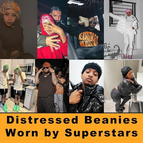 GCBALACLAVA قبعة صغيرة متعثرة رائجة Y2k مقاومة للرياح شتوية مميزة مقاس واحد قبعة قناع استغاثة من Yeat Shiesty in Kuwait