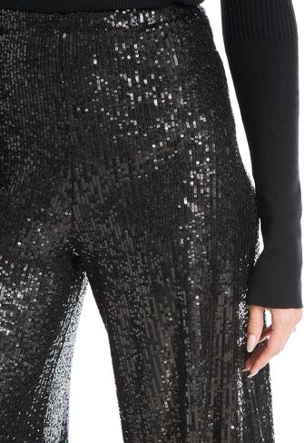 Max Studio Women's High Waist Wide Leg Sequined Pant in Saudi Arabia