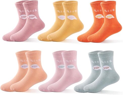 Boys Seamless Toe Socks Cotton Crew Athletic Socks Colorful Quarter Socks in Saudi Arabia
