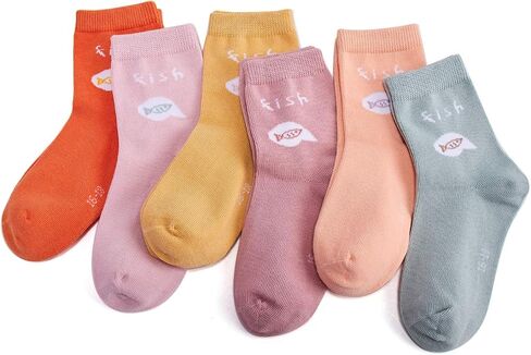 Boys Seamless Toe Socks Cotton Crew Athletic Socks Colorful Quarter Socks in Saudi Arabia