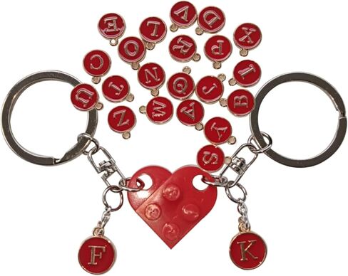 jeunecheval Heart Keychain for Valentines Day Gifts for Him Boyfriend Couples Matching Stuff Friendship Gift in Saudi Arabia