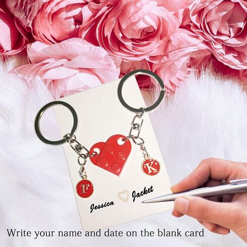 jeunecheval Heart Keychain for Valentines Day Gifts for Him Boyfriend Couples Matching Stuff Friendship Gift in Saudi Arabia