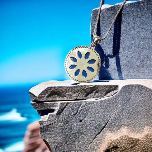 فيسانتارا المحيط قلادة، الأزرق أوبال قلادة قلادة 925 الفضة البحر السلاحف نجم البحر القرش السلحفاة موجة شجرة النخيل الشاطئ هاواي المحيط تحت عنوان مجوهرات هدايا للنساء ابنة زوجة فتاة جوهرة الميلاد in Kuwait