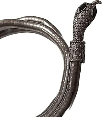 Snake Choker Necklace Bracelet Retro Adjustable Snake Shape Collar Necklace Curved Bar Design Full Rhinestone Accessories Halloween Statement Fashion Jewelry for Women Girls in Saudi Arabia