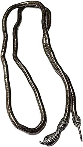 Snake Choker Necklace Bracelet Retro Adjustable Snake Shape Collar Necklace Curved Bar Design Full Rhinestone Accessories Halloween Statement Fashion Jewelry for Women Girls in Saudi Arabia