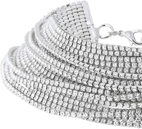 YERTTER Women Chunky Chain Choker Necklace Padheart Chams Toggle Necklace Jewelry Long Necklace for Party Prom Vacation in Saudi Arabia