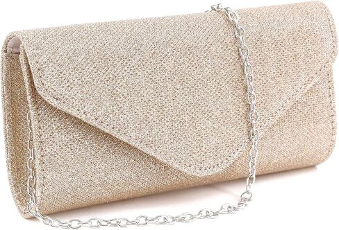 حقيبة سهرة Naimo Flap Dazzling Small Clutch مع سلسلة قابلة للفصل in Saudi Arabia