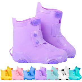 Rain Shoe Covers | Waterproof Shoe Covers for Kids Boys Girls | Reusable Galoshes Overshoes