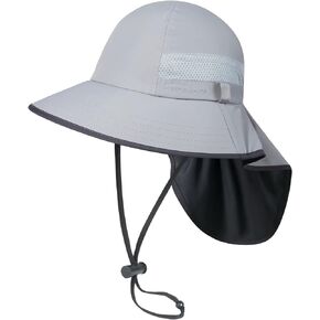 GADIEMKENSD Kids Sun Hat with Neck Flap UPF 50+ Wide Brim Play Hat Ultra-Light