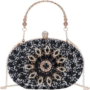 Lanpet Women Crystal Clutch Purse Rhinestone Evening Handbags for Wedding Party