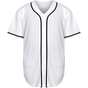 ميسوسبيرو تي شيرت بيسبول جيرسي فارغ للرجال بأكمام قصيرة وأزرار سفلية in Kuwait