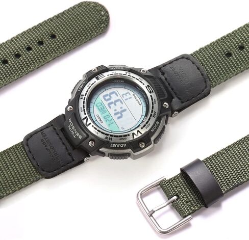 حزام بديل من الجلد القماشي RCNZWQB 24 مم متوافق مع Casio SGW-100 SGW-200 GW-3000B GW-3500B لملحقات سوار الساعة الرجالي Pathfinder PRS-400B-2V PAS410B-5V in Saudi Arabia