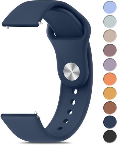 Meliya Bands Compatible with 20mm Watch Bands, Quick Release Soft Silicone Sport Replacement Strap for Smartwatch with 20mm Watch Lugs for Women Men in Saudi Arabia