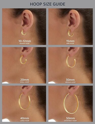 Amazon Essentials 14K Gold or Sterling Silver Plated Polished Dome Hoop in Saudi Arabia