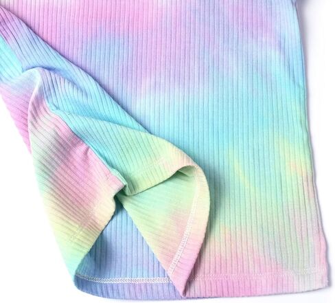 طقم بيجامات للفتيات من CHILDRENSTAR للجنسين من القطن المضلع المصبوغ بأكمام طويلة in Kuwait