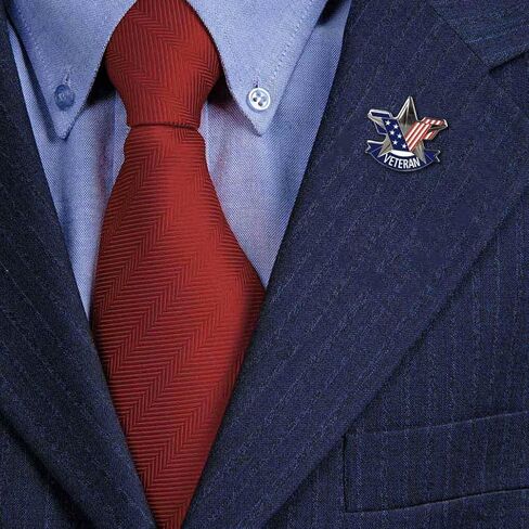 Proud To Be A Veteran Pin for Hat US Veteran Lapel Pin US Flag Lapel Pin VetFriends.com, 1", Metal, no gemstone in Saudi Arabia