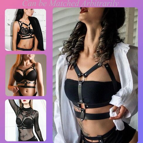 حزام خصر عصري من الجلد للنساء، حزام قابل للتعديل مع دائرة قوطية لإكسسوارات الحفلات للنساء والفتيات in Kuwait