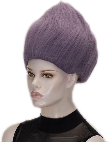 QACCF Men and Women Unisex Short Straight Yaki Realistic Halloween Costume Cosplay Wig (Blue) in Saudi Arabia