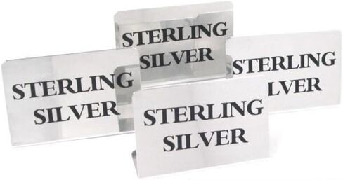 FindingKing 4 Display Signs Sterling Silver Showcase Jewelry in Saudi Arabia