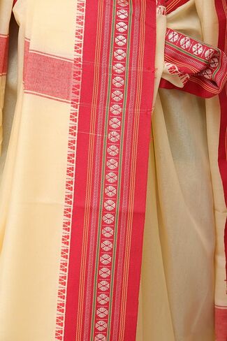 مجموعة Dhoti وVeshti مع حدود المعبد - فيسكوز in Kuwait