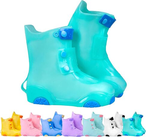 Rain Shoe Covers | Waterproof Shoe Covers for Kids Boys Girls | Reusable Galoshes Overshoes in Kuwait