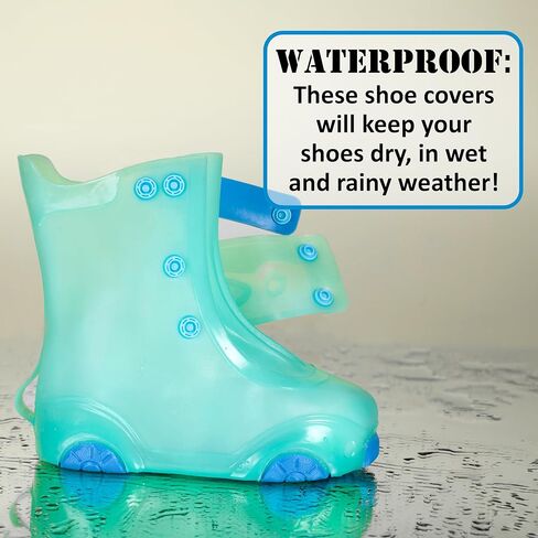 Rain Shoe Covers | Waterproof Shoe Covers for Kids Boys Girls | Reusable Galoshes Overshoes in Kuwait
