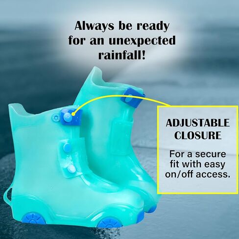 Rain Shoe Covers | Waterproof Shoe Covers for Kids Boys Girls | Reusable Galoshes Overshoes in Kuwait