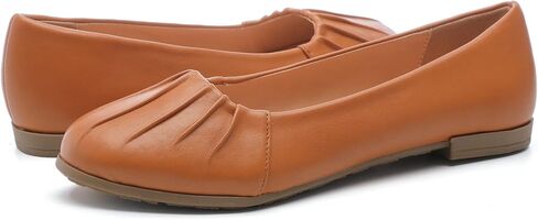 Saidoteto Women's Flats Dress Shoes Pointed Toe Comfortable Ballet Flat Dressy Shoes. Brown Size 10.5 W220418 in Kuwait