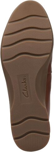 Clarks womens Jenette Ease Ballet Flat, Dark Tan Leather, 7.5 US in Saudi Arabia