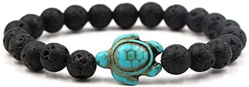 Caiyao 8mm Turquoise Sea Turtles Beads Bracelet Elastic Stretch Bracelet for Women Men in Saudi Arabia