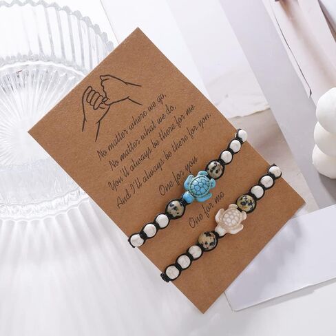 Caiyao 8mm Turquoise Sea Turtles Beads Bracelet Elastic Stretch Bracelet for Women Men in Saudi Arabia
