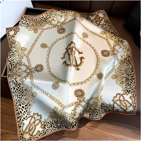 وشاح رأس مربع صغير 100% من حرير التوت النقي للنساء 21" x 21" من WINSLY - Small كوفي in Saudi Arabia