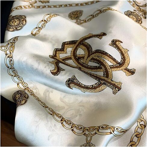 وشاح رأس مربع صغير 100% من حرير التوت النقي للنساء 21" x 21" من WINSLY - Small كوفي in Saudi Arabia