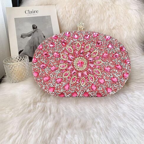 CORIOS Rhinestone Evening Bag for Women Sparkly Sequin Purse Bridal Wedding Handbag in Saudi Arabia